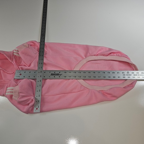 Adidog Pink Dog Hoodie Sweatshirt Pet Apparel Size Large - Picture 3 of 4